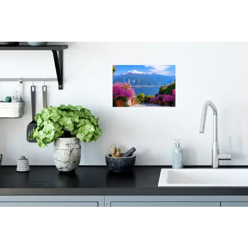 Lake Como - Italië - Landschap Muursticker klein -keuken