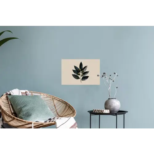 Laurierbladeren - Bloemknoppen - subtiel Muursticker klein -plant