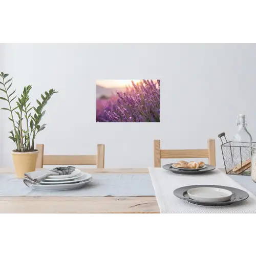 Lavendel - Paars - Zonlicht Muursticker klein -eettafel