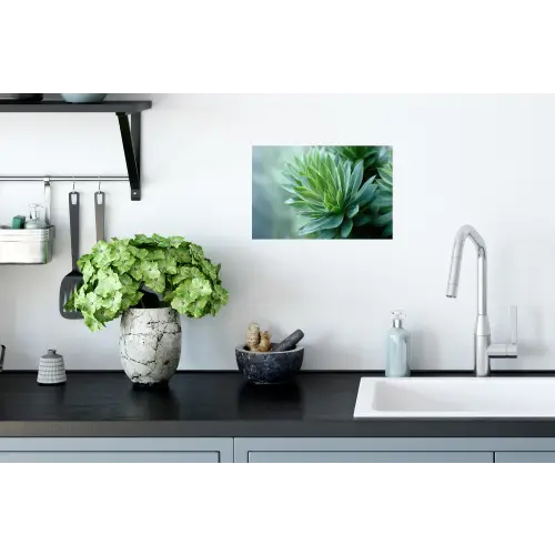 Blad - Plant - Groen - Textuur Muursticker klein -keuken