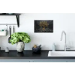 Bladeren - Goud - Boom - Rots Muursticker klein -keuken