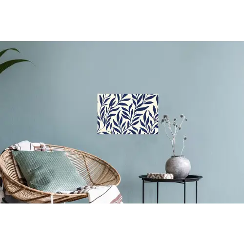 Bladeren - Klimop - Donkerblauw Muursticker klein -plant