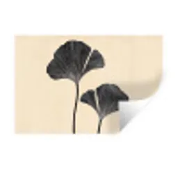 Bladeren - Minimalistisch - Zwart Muursticker klein -3d