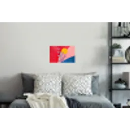 Bladeren - Zon - Abstracte vormen Muursticker klein -slaapkamer