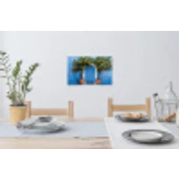 Citroenbomen - Geel - Deur - Potten Muursticker klein -eettafel
