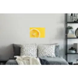 Citroen - Geel - Zonnig Muursticker klein -slaapkamer