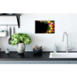 Citroenen - Peper - Kruiden - Graffiti - Verf - Abstract Muursticker klein -keuken