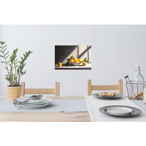Citroenen - Stilleven - Geel Muursticker klein -eettafel