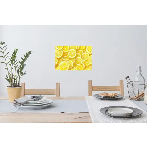 Citroenen - Geel - Zomers - levendig Muursticker klein -eettafel