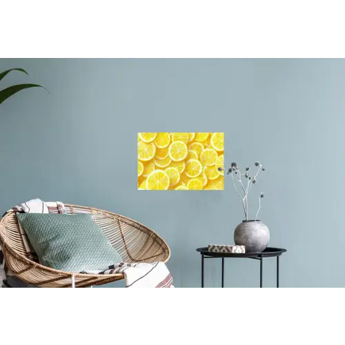 Citroenen - Geel - Zomers - levendig Muursticker klein -plant
