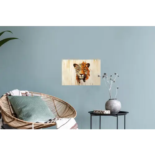 Luipaard - Symmetrisch - Strepen Muursticker klein -plant