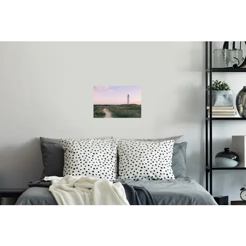 Vuurtoren - Duinlandschap - Zee Muursticker klein -slaapkamer