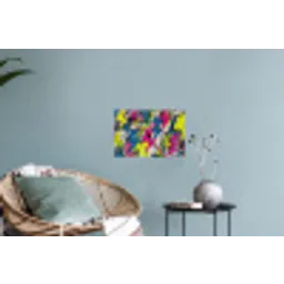 Bliksemschichten - Patroon - Marmer - Kleuren Muursticker klein -plant