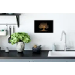Lichtjes - Boom - Abstract - Zwart Muursticker klein -keuken