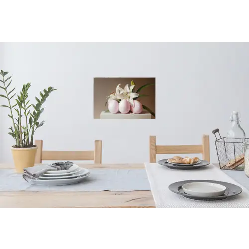 Lelies - Eieren - Pasen Muursticker klein -eettafel