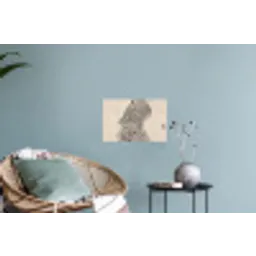 Lijnen - Abstract - Golvend - Zwart Muursticker klein -plant