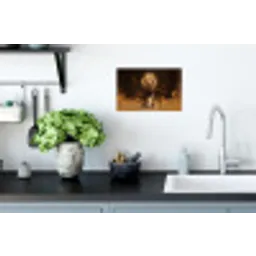 Leeuw - Geschilderd - Abstract - Goud Muursticker klein -keuken