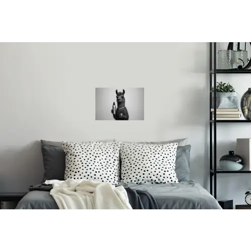Lama - Flessen - Zwart - Wit Muursticker klein -slaapkamer