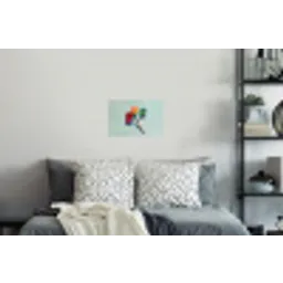 Lollys - Schaduw - Drie - Blauw Muursticker klein -slaapkamer