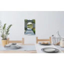 Doorkijk - Pad - Beton - Landschap Muursticker klein -eettafel