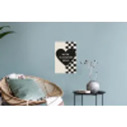 Liefde - Beige - Race Muursticker klein -plant