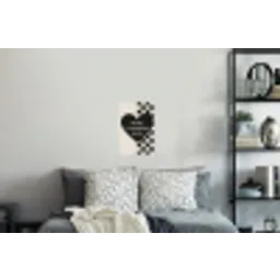Liefde - Beige - Race Muursticker klein -slaapkamer