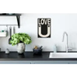 Love - Zwart - Minimalistisch Muursticker klein -keuken