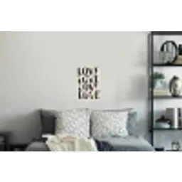 Love - Hart - Beige Muursticker klein -slaapkamer