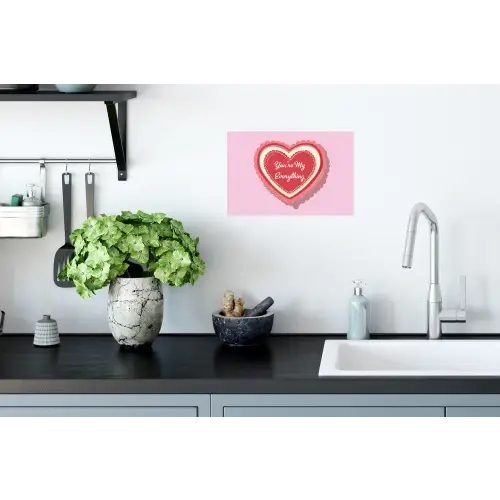 Liefde - Hart - Valentijn Muursticker klein -keuken