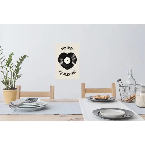 Love - Muziek - Quote Muursticker klein -eettafel