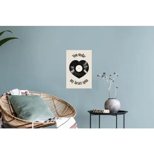 Love - Muziek - Quote Muursticker klein -plant