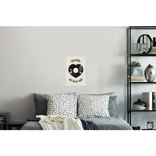 Love - Muziek - Quote Muursticker klein -slaapkamer