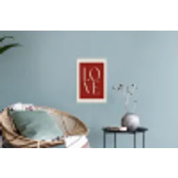 Love - Rood - Minimalistisch Muursticker klein -plant