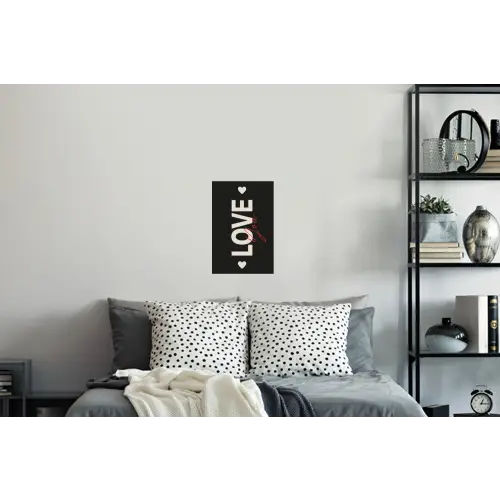 Love - Rood - Valentijn Muursticker klein -slaapkamer