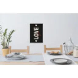 Love - Rood - Valentijn Muursticker klein -eettafel