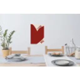 Loveyou - Rood - Hart Muursticker klein -eettafel