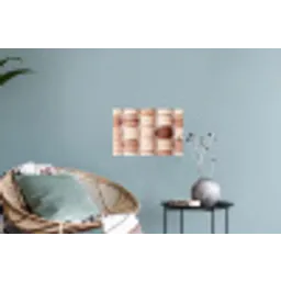 Macarons - Beige - Bruin Muursticker klein -plant