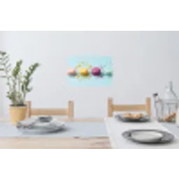 Macarons - Kleurrijk - Pastel Muursticker klein -eettafel