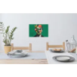 Man - Planten - Groen Muursticker klein -eettafel