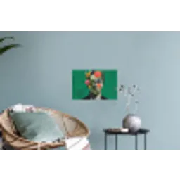 Man - Planten - Groen Muursticker klein -plant