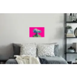 Man - Pak - Wolk - Roze Muursticker klein -slaapkamer