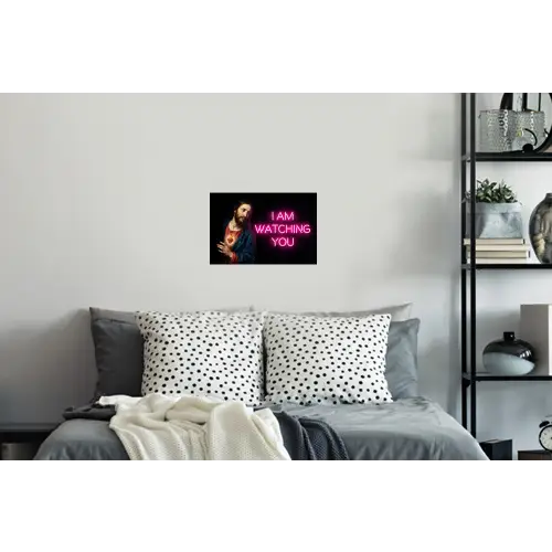 Man - Tekst - Neon Muursticker klein -slaapkamer
