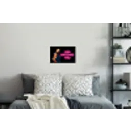 Man - Tekst - Neon Muursticker klein -slaapkamer