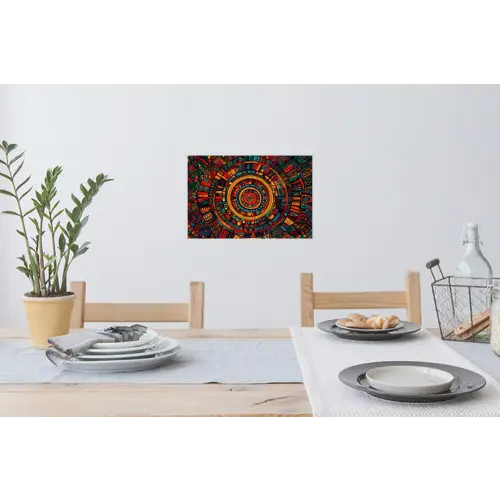 Mandala - Cirkels - Patronen Muursticker klein -eettafel