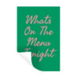 Menu - Quote - Roze Muursticker klein -3d