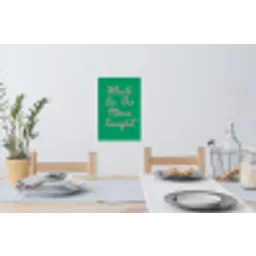 Menu - Quote - Roze Muursticker klein -eettafel