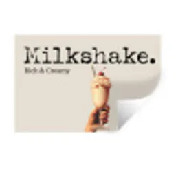 Milkshake - Kers - Rietje Muursticker klein -3d