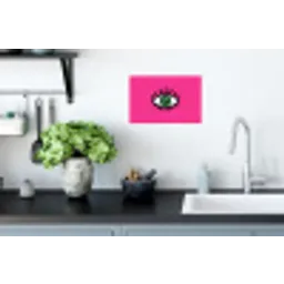 Minimalistisch - Oog - Roze Muursticker klein -keuken