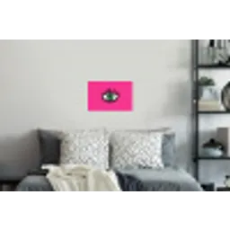 Minimalistisch - Oog - Roze Muursticker klein -slaapkamer