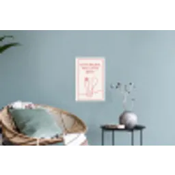 Minimalistisch - Vork - Lepel - Lijntekening Muursticker klein -plant